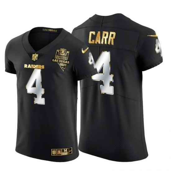 Las Vegas Raiders 4 Derek Carr Men Nike Black Edition Vapor Untouchable Elite NFL Jersey